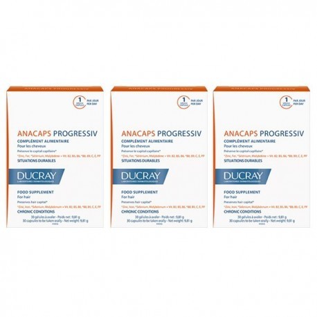 Ducray Anacaps Progressiv 30 Caps Pack 3 Und