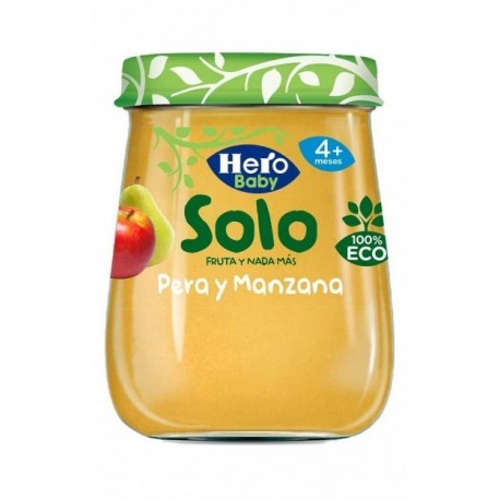 Hero Baby Solo Pera Y Manzana 120g