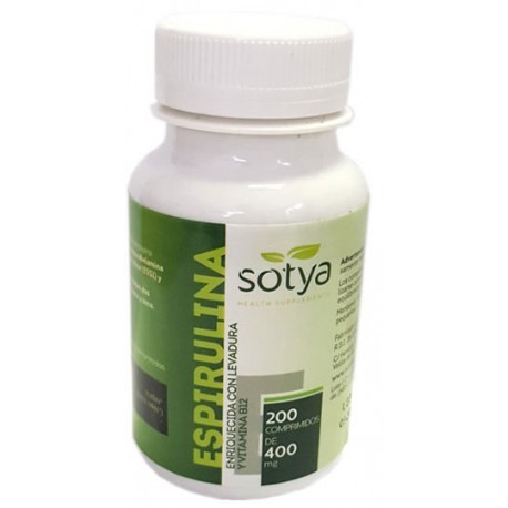 Sotya Espirulina 400mg 200comp