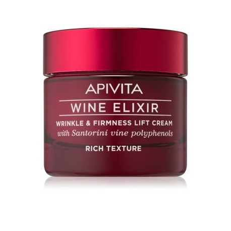 Apivita Wine Elixir Crema Antiarrugas Reafirmante Textura Rica 50ml