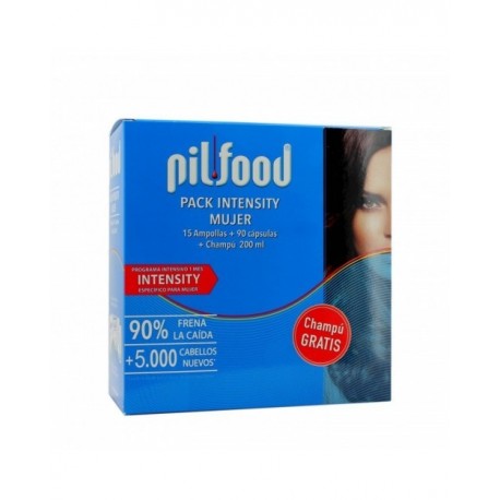 Pilfood Pack Intensity Mujer 15 Ampollas + 60 Comprimidos + Cham