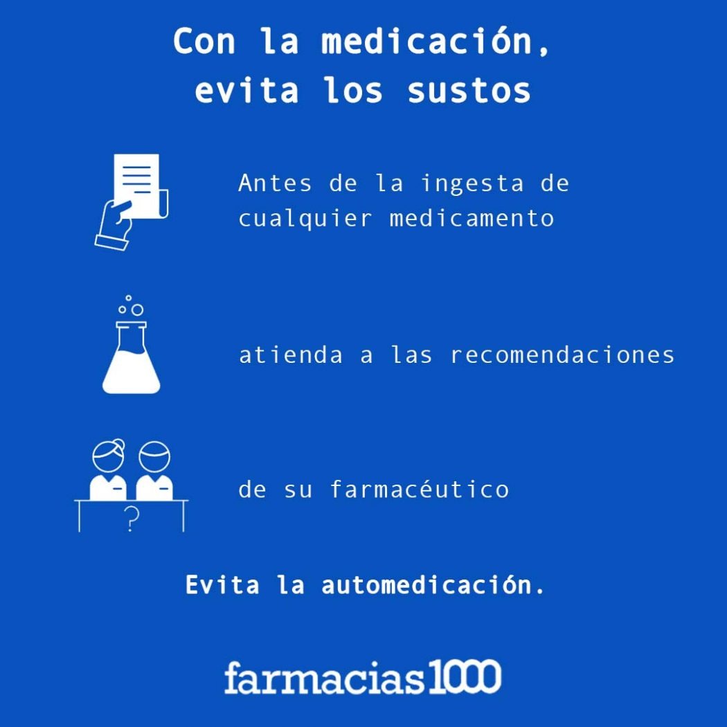 Con la medicación, evita sustos